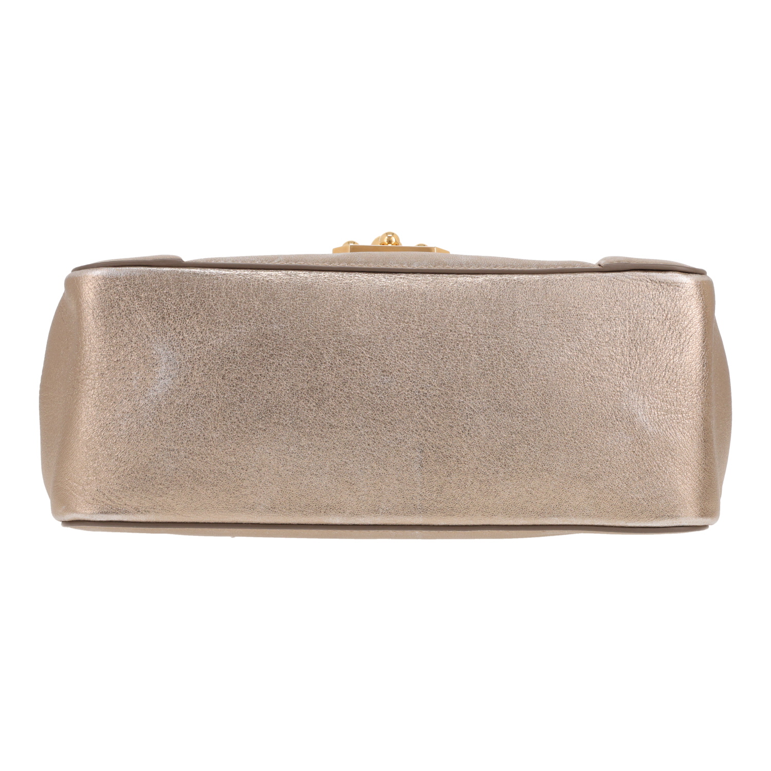 Borsa a tracolla Chloé  Elsie in pelle dorata - Detail D1