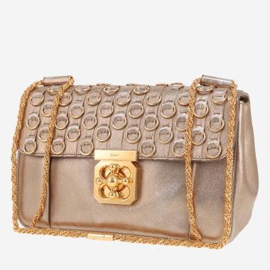 Borsa a tracolla Chloé  Elsie in pelle dorata