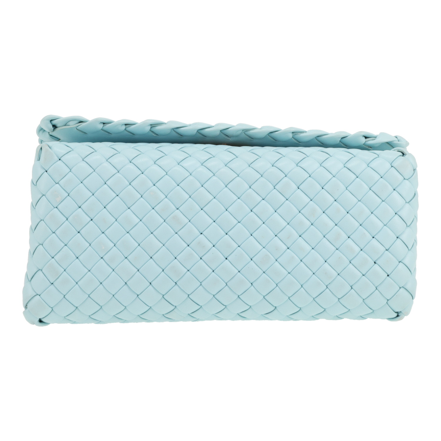 Borsa Bottega Veneta   in pelle intrecciata blu - Detail D1