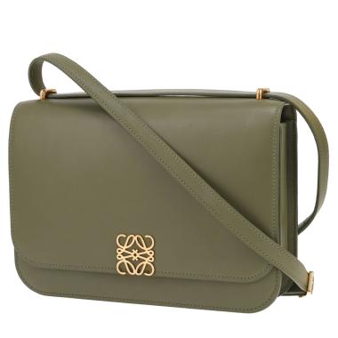 Sac bandoulière Loewe  Goya en cuir vert Amande