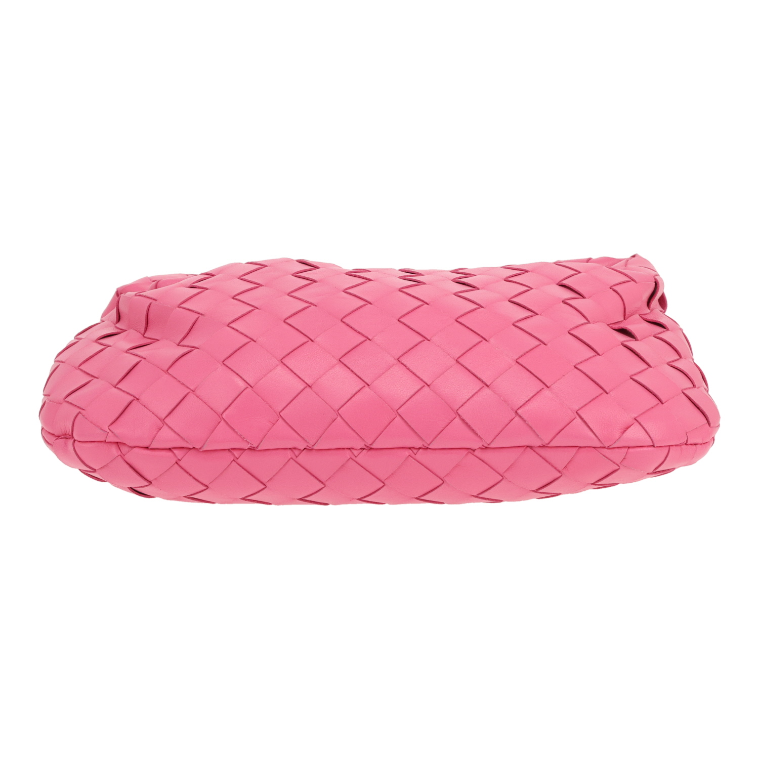 Bolso de mano Bottega Veneta  Mini Jodie en cuero intrecciato rosa - Detail D1