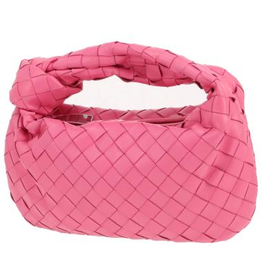 Bolso de mano Bottega Veneta  Mini Jodie en cuero intrecciato rosa