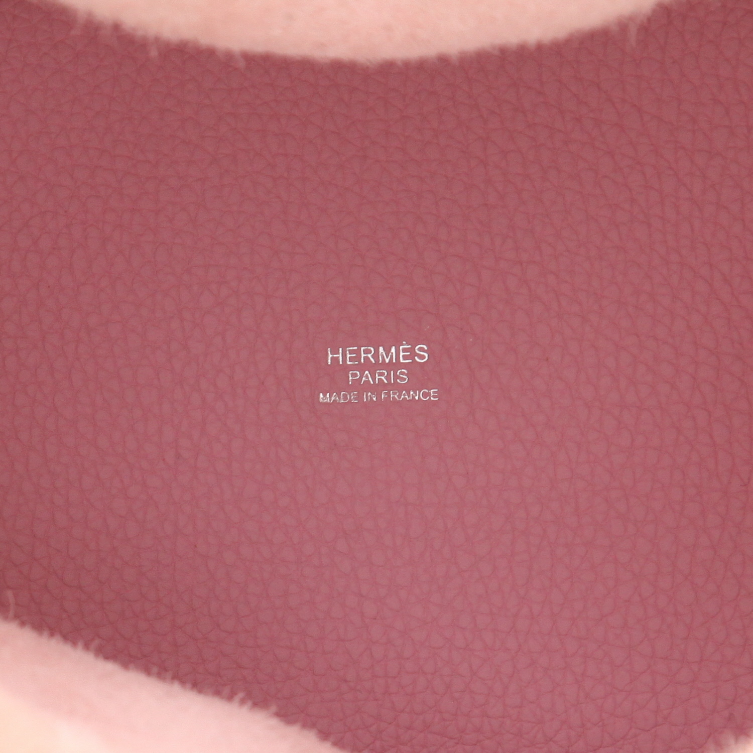 Sac à main Hermès  Picotin 18 cm en cuir taurillon clémence rose - Detail D2