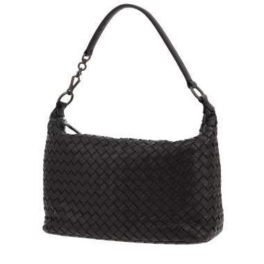 Bottega Veneta handbag   in black woven leather