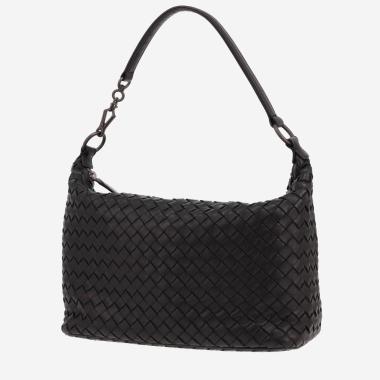 Borsa Bottega Veneta in pelle intrecciata nera