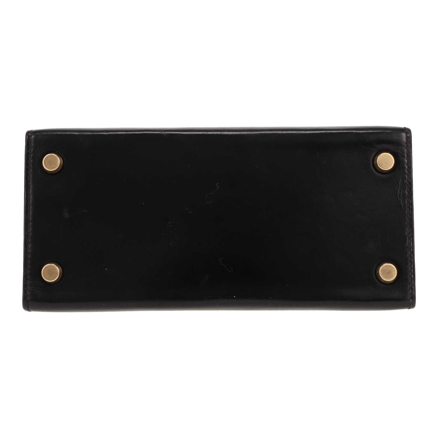 Hermès  Kelly 20 cm handbag  in black box leather - Detail D1