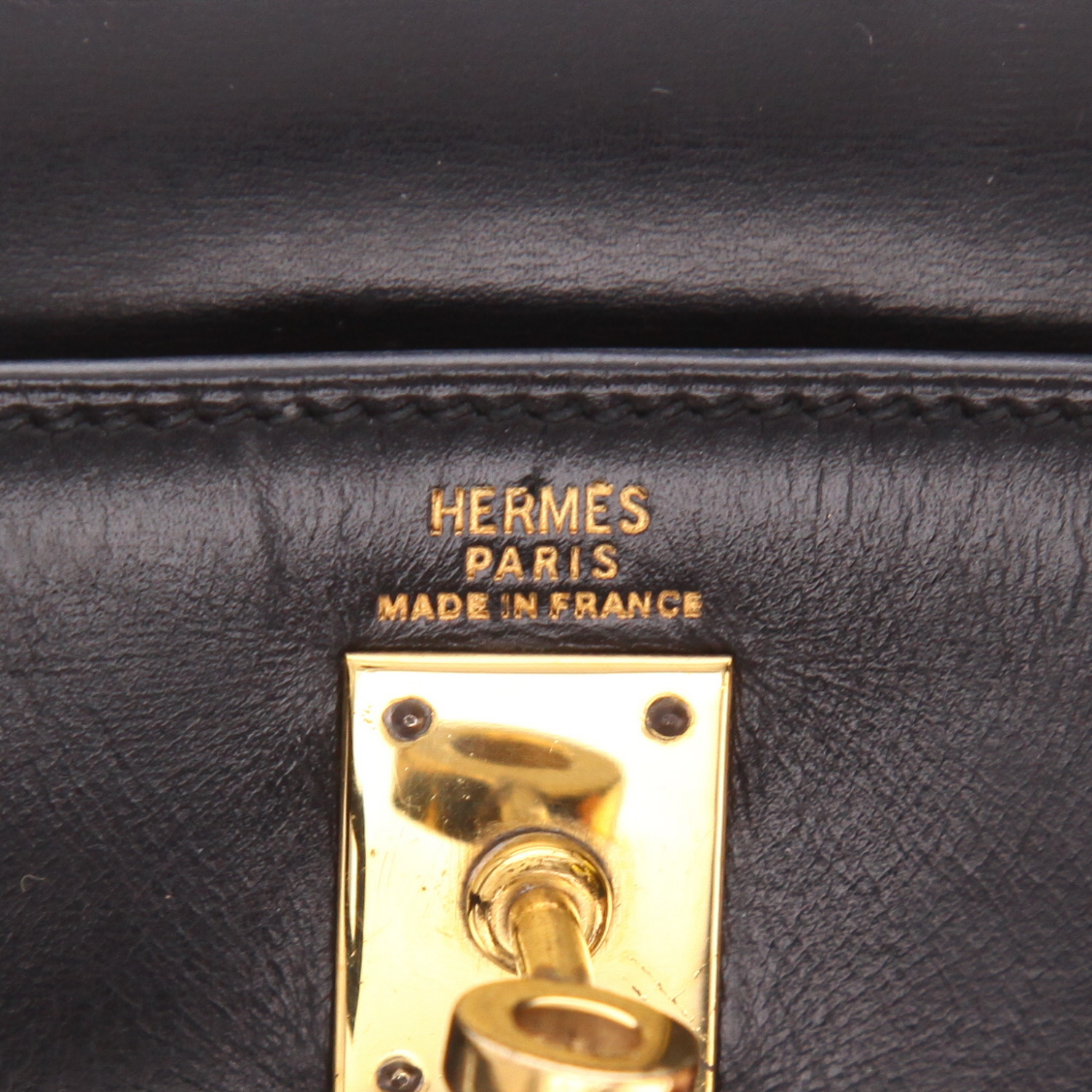 Sac à main Hermès  Kelly 20 cm en cuir box noir - Detail D2