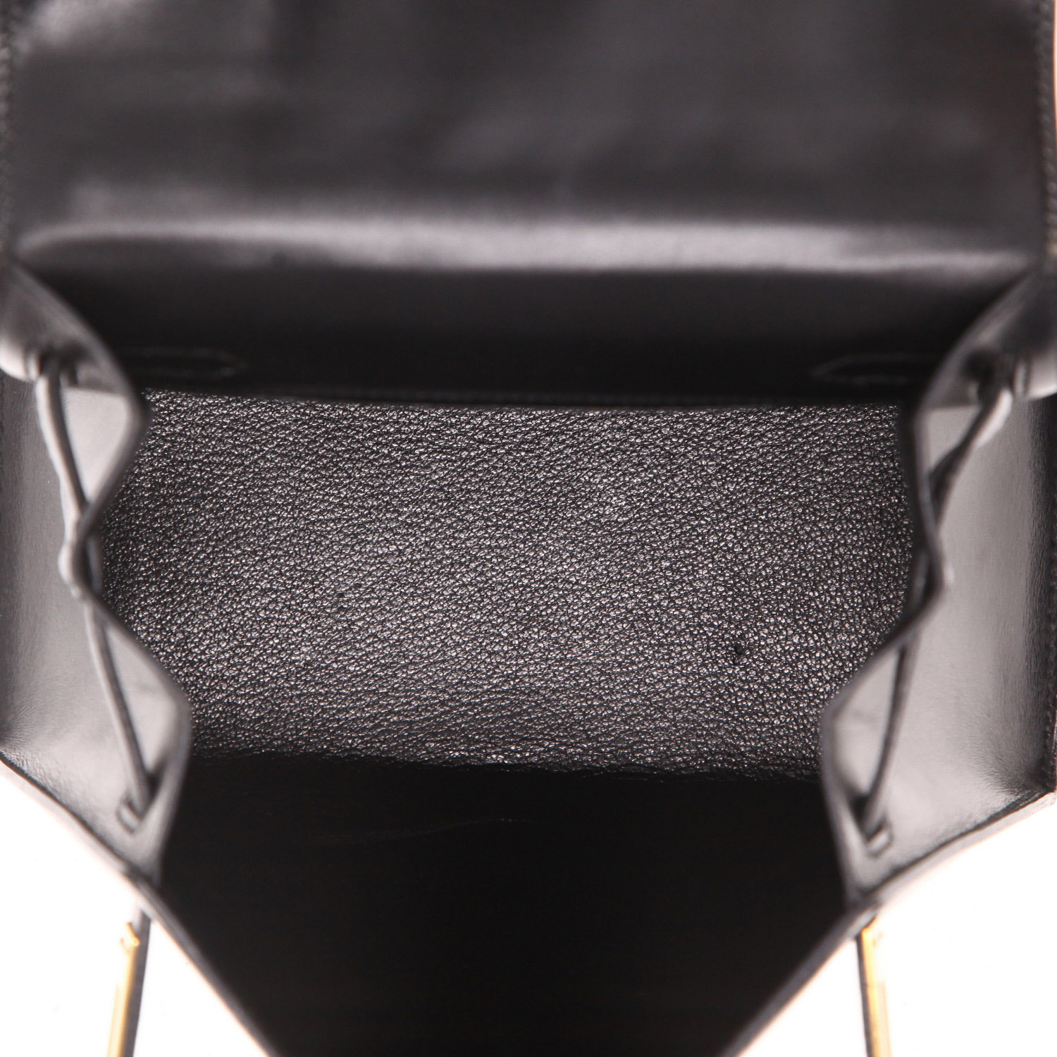 Sac à main Hermès  Kelly 20 cm en cuir box noir - Detail D3