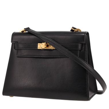 Sac à main Hermès  Kelly 20 cm en cuir box noir