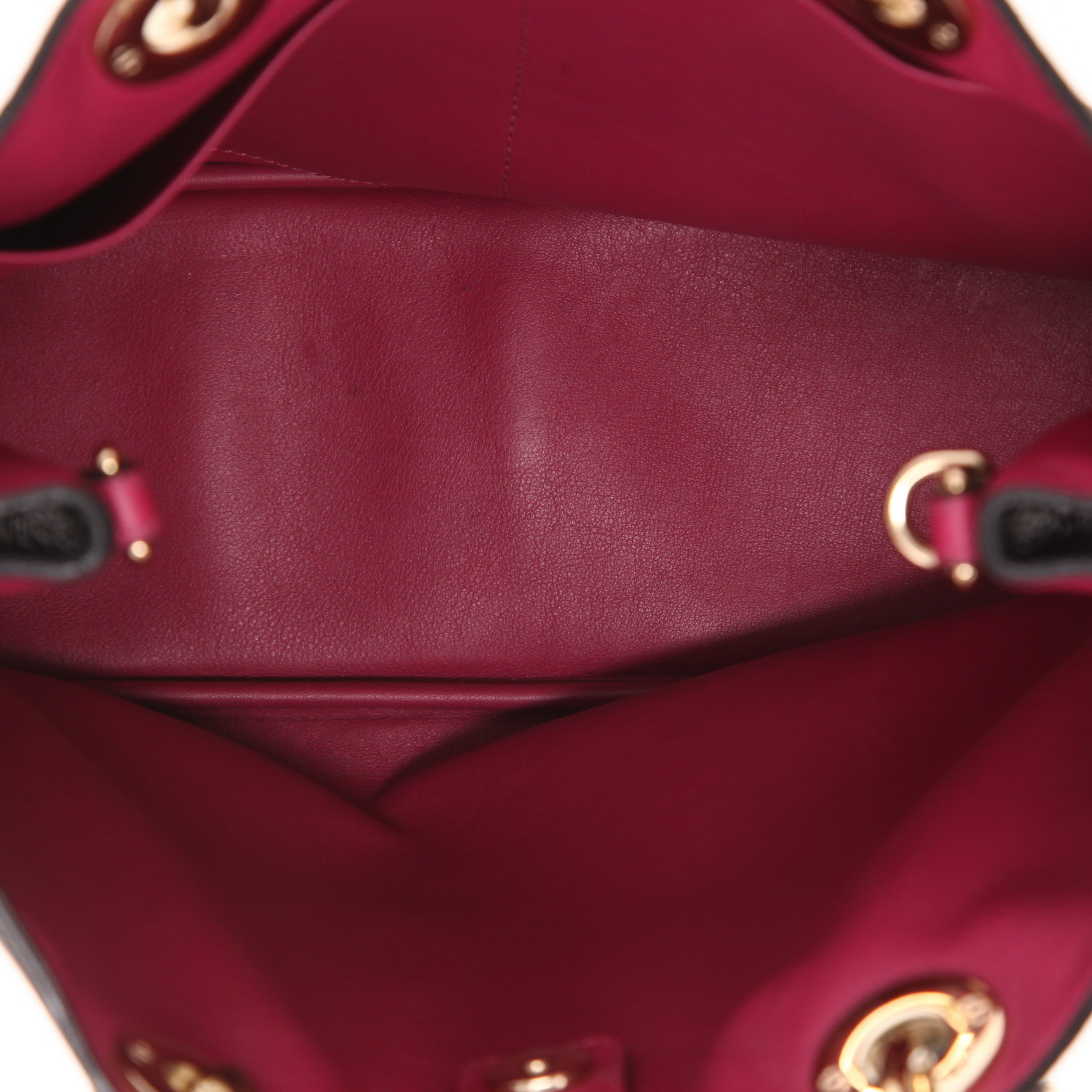 Dior  Diorissimo handbag  in black grained leather - Detail D3