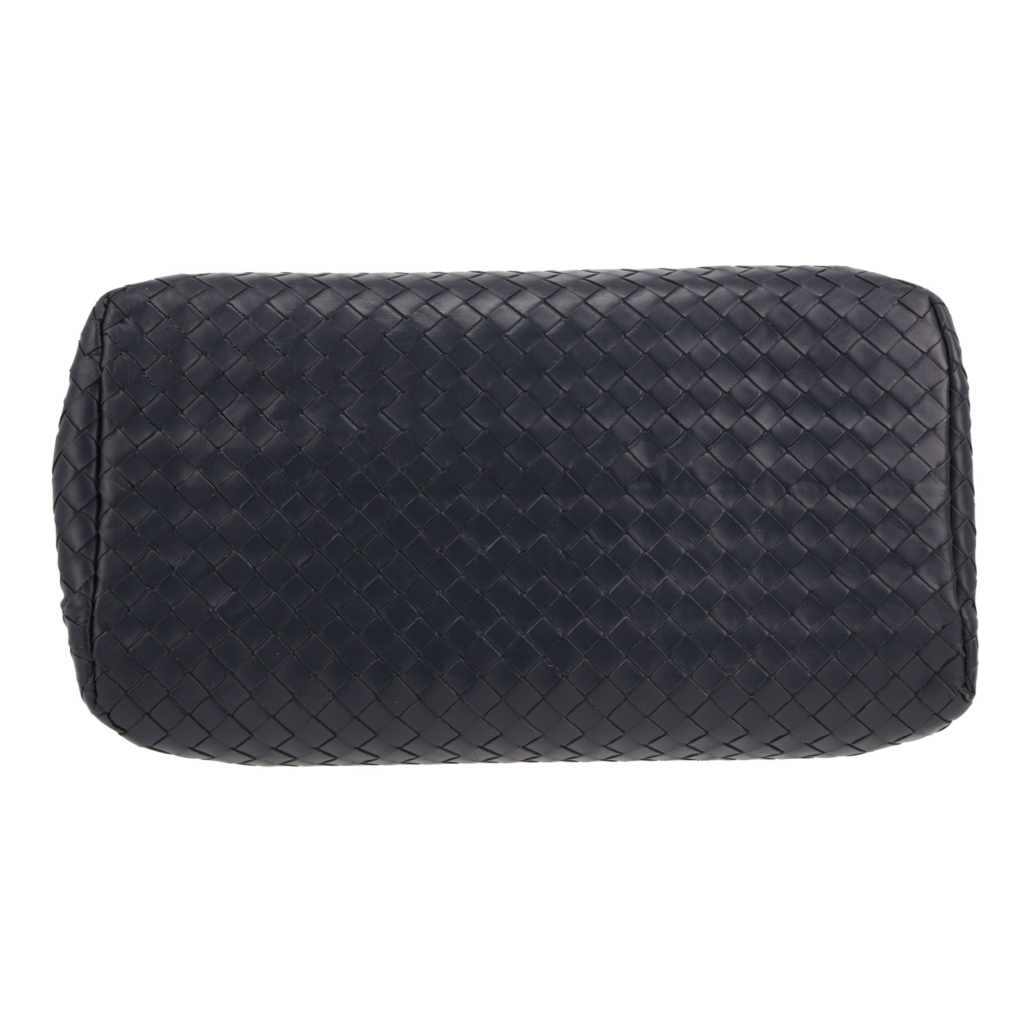 Borsa Bottega Veneta  Roma in pelle intrecciata blu - Detail D1