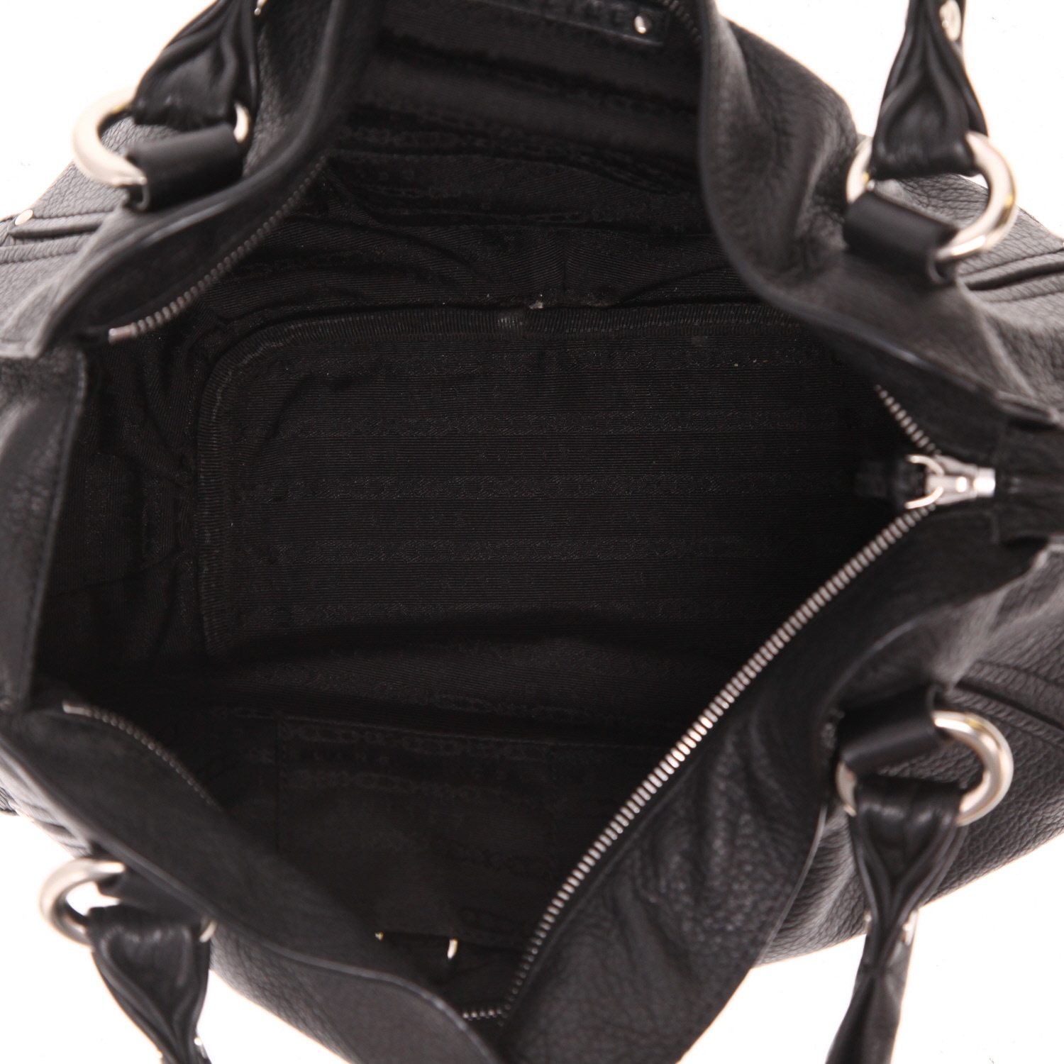 Celine   handbag  in black leather - Detail D3