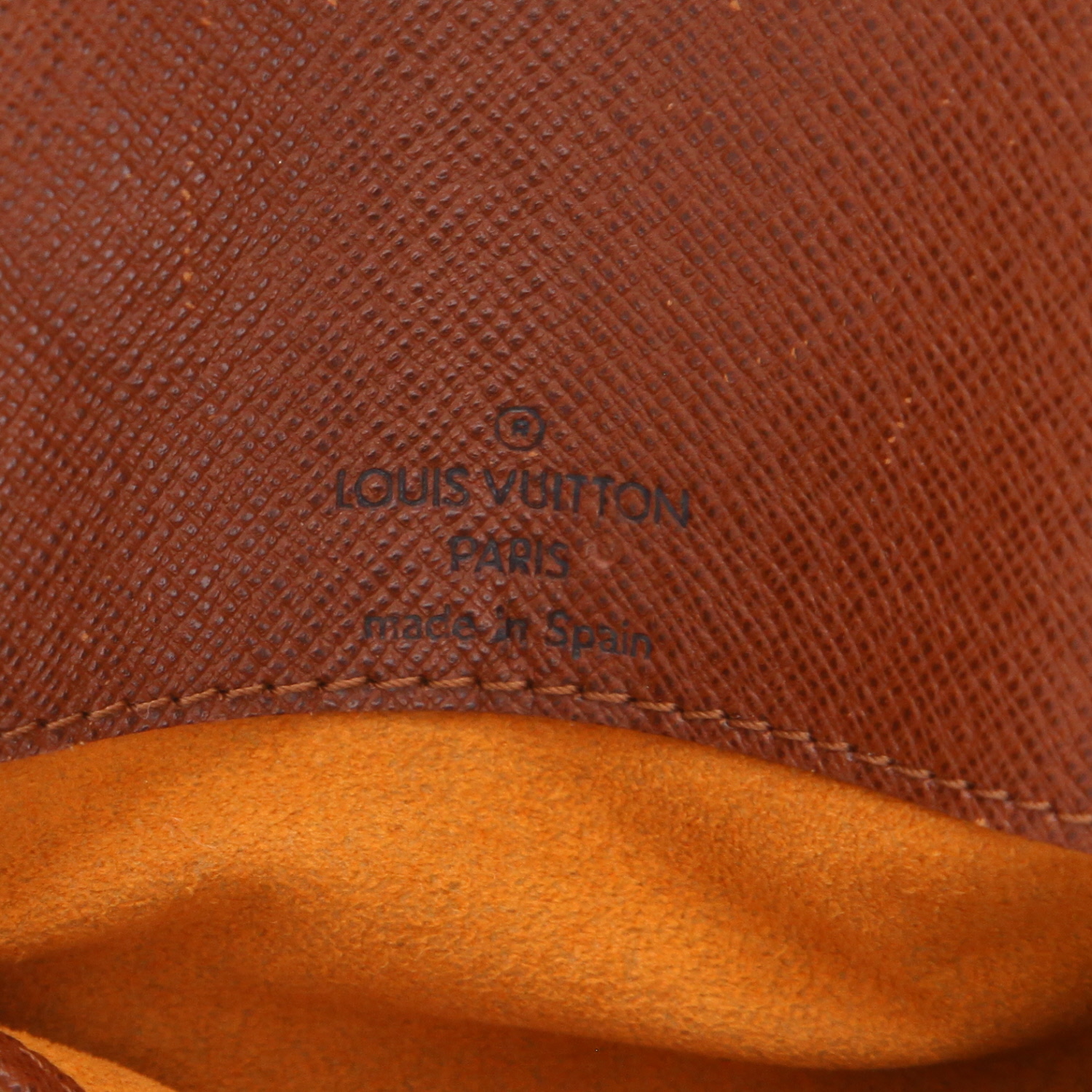 Borsa a tracolla Louis Vuitton  Musette in tela monogram marrone e pelle naturale - Detail D2