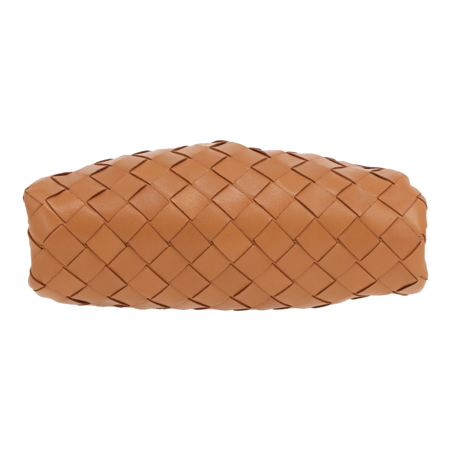 Bolso bandolera Bottega Veneta  Pouch en cuero intrecciato marrón - Detail D1