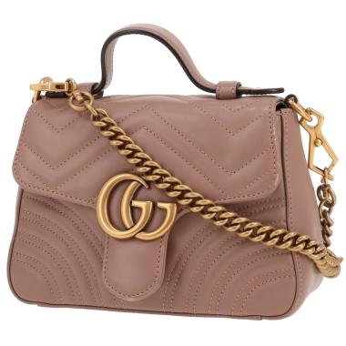 Gucci  GG Marmont shoulder bag  in taupe quilted leather