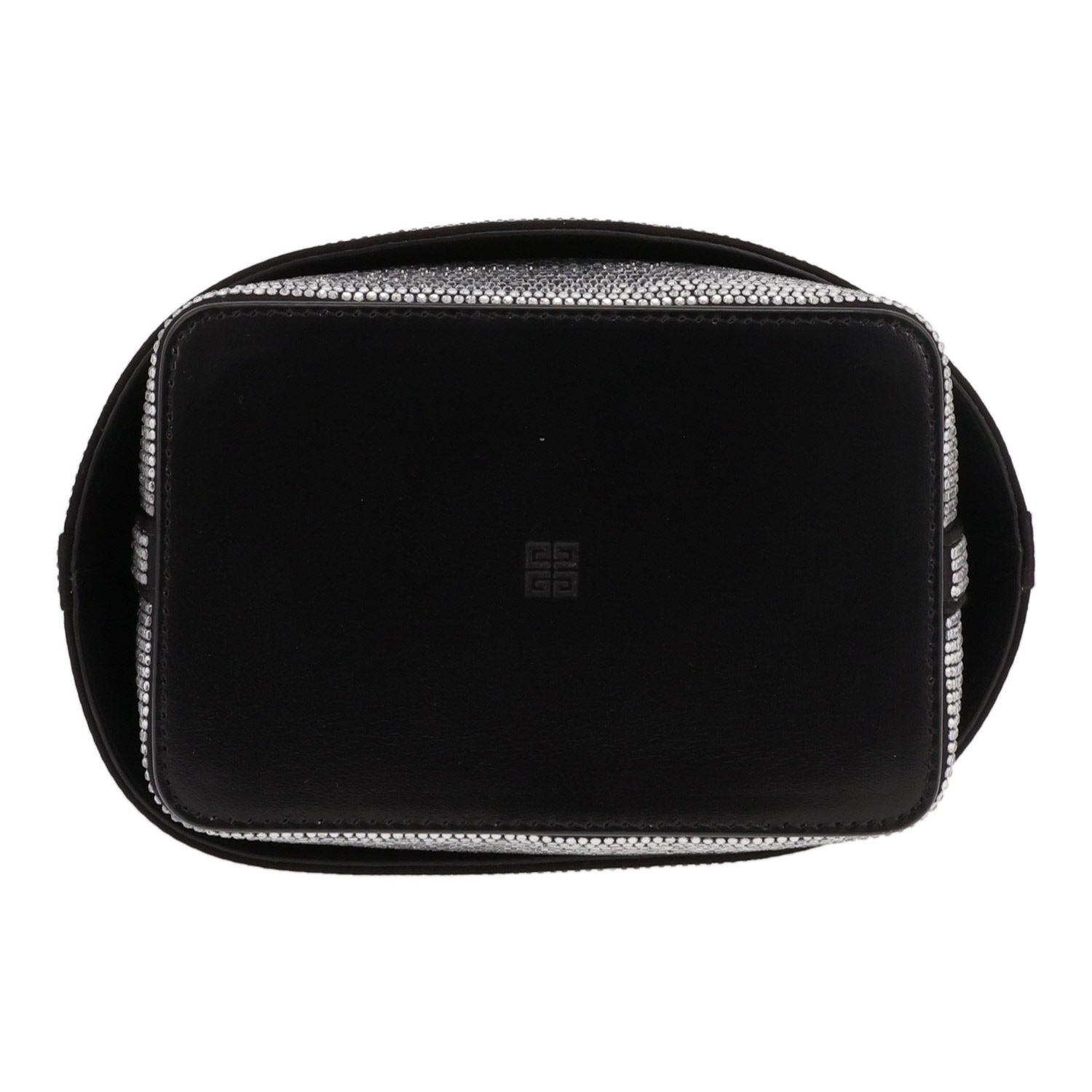 Borsa Givenchy  Shark Lock Bucket in pelle nera e strass - Detail D1