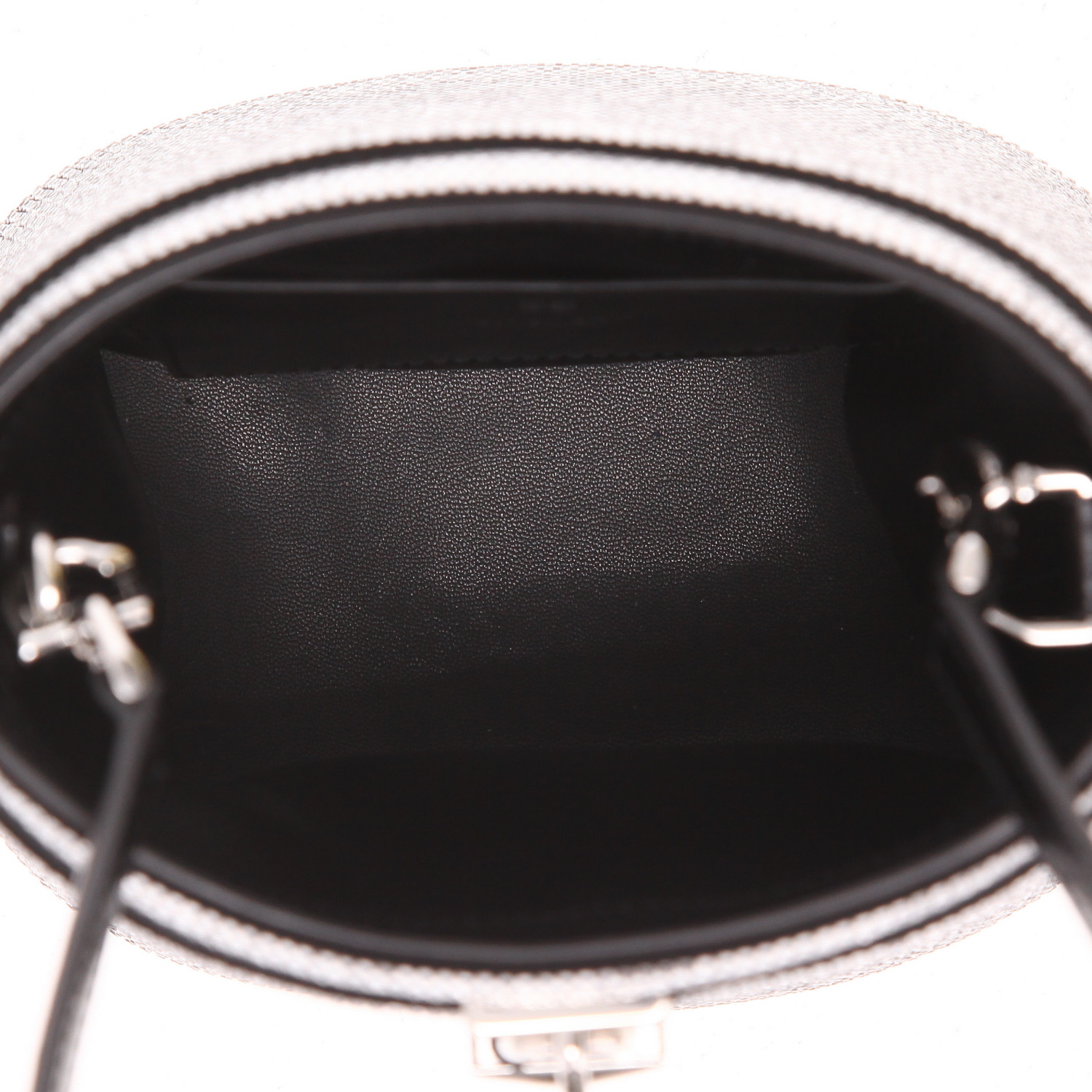 Givenchy  Shark Lock Bucket handbag  in black leather  and strass - Detail D3