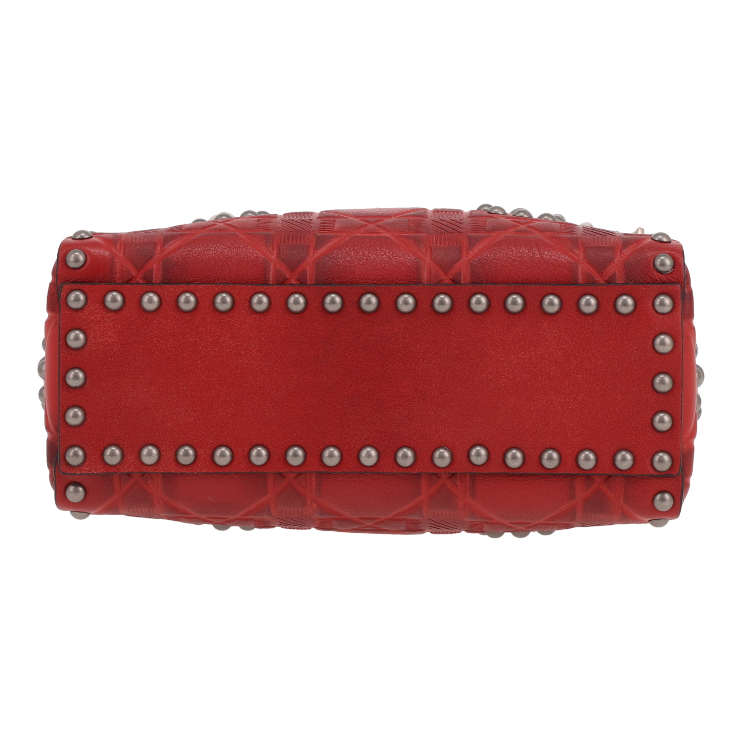 Borsa Dior  Lady Dior mini  in pelle rossa - Detail D1