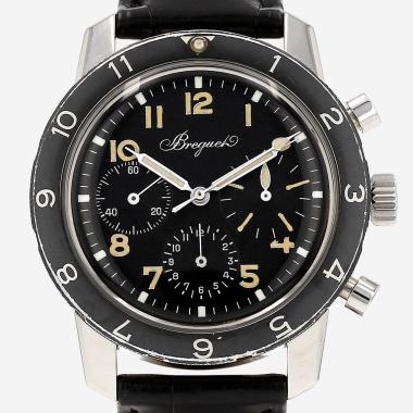 Montre Breguet Type XX en acier Vers 1980