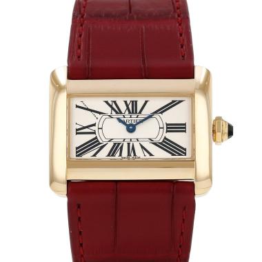 Reloj Cartier Tank Divan modelo pequeño  de oro amarillo Ref: Cartier - 2601  Circa 2003