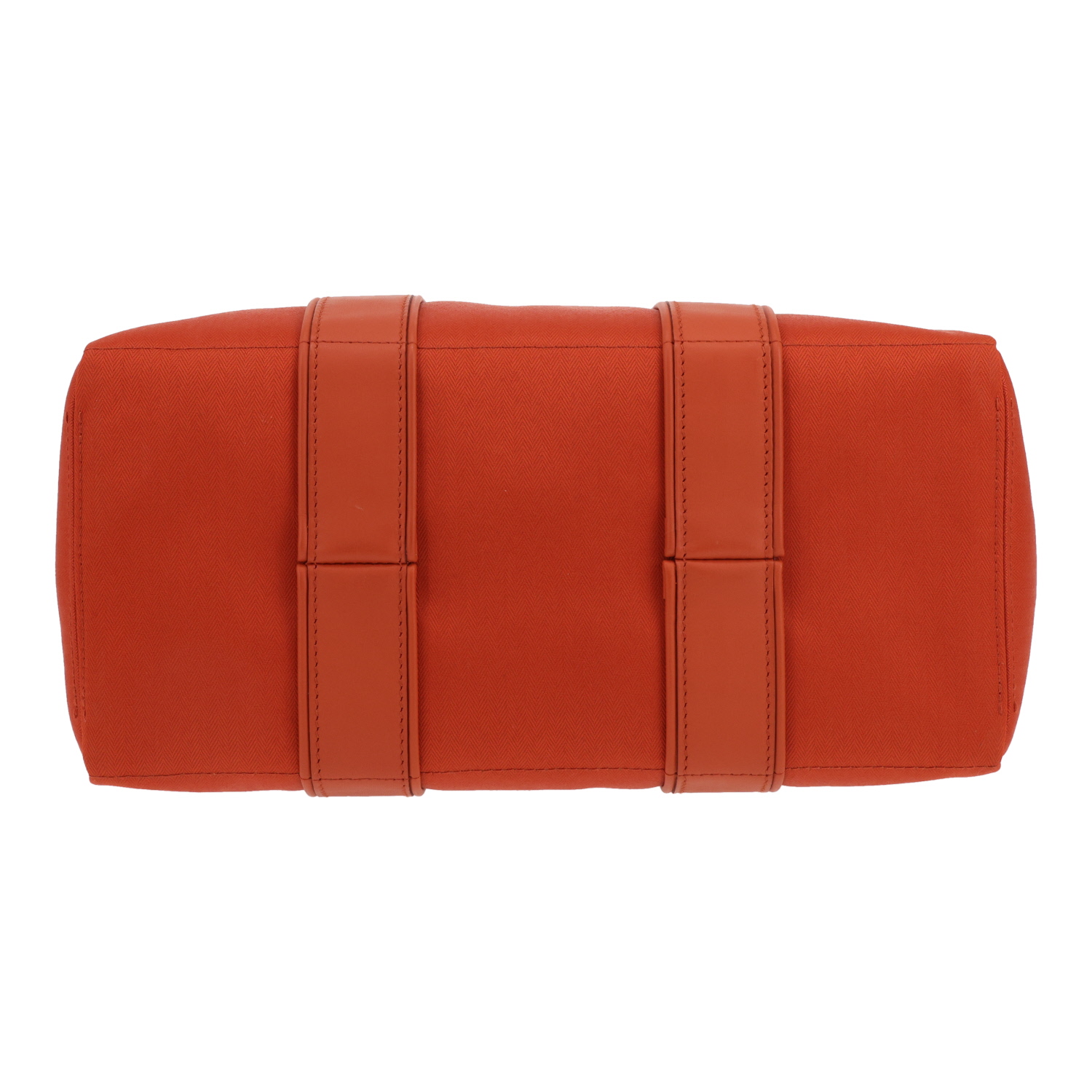 Borsa Hermès  Acapulco in tela arancione e pelle arancione - Detail D1