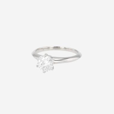 Tiffany & Co Setting ring in platinium and diamond