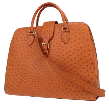 Sac à main Louis Vuitton   en autruche marron