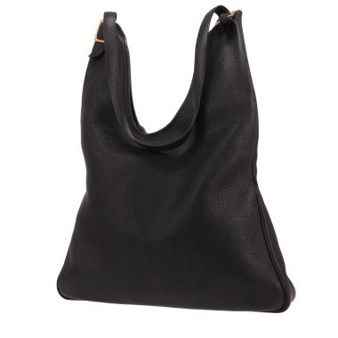 Hermès  Massai shoulder bag  in black togo leather