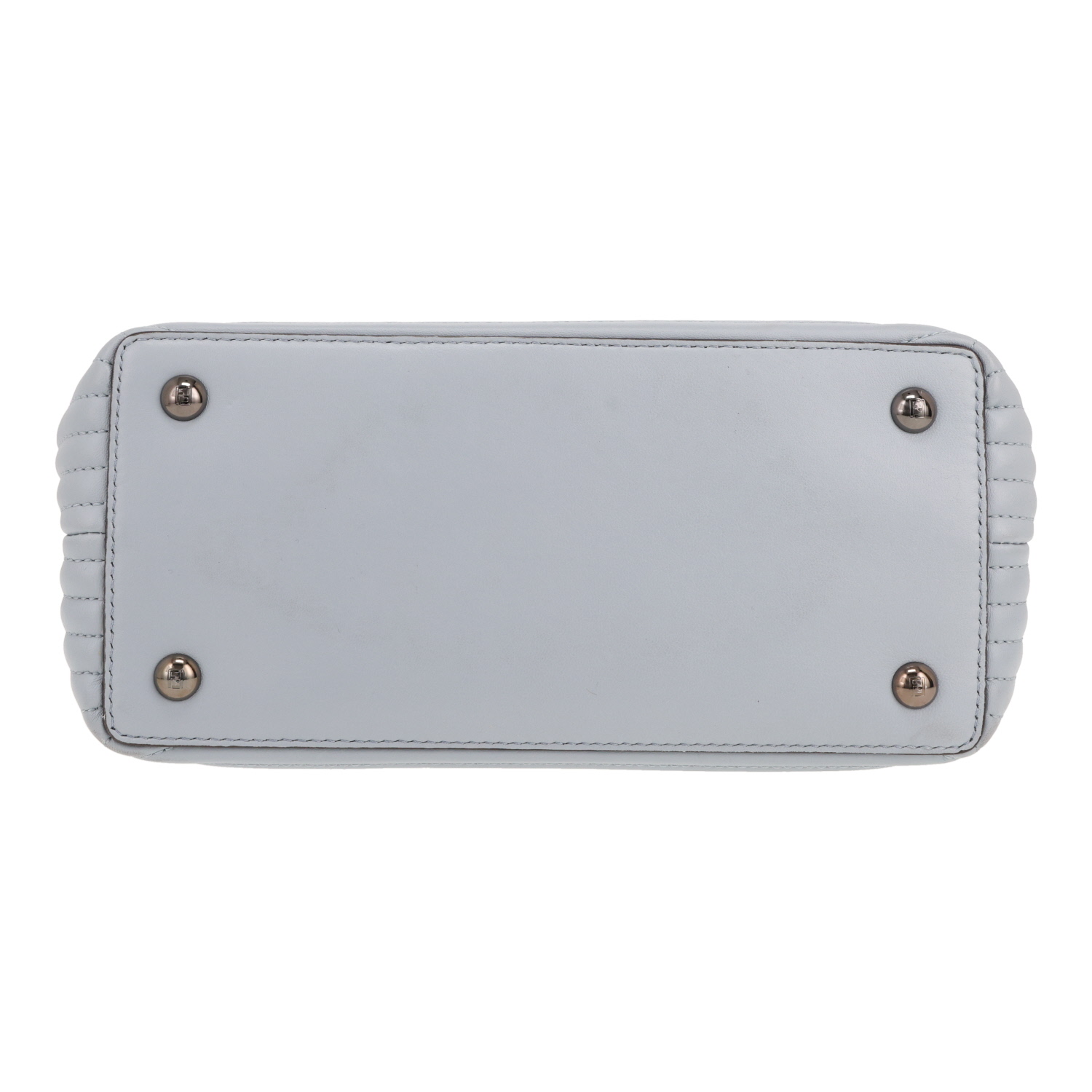 Sac à main Fendi  Dotcom en cuir matelassé bleu - Detail D1