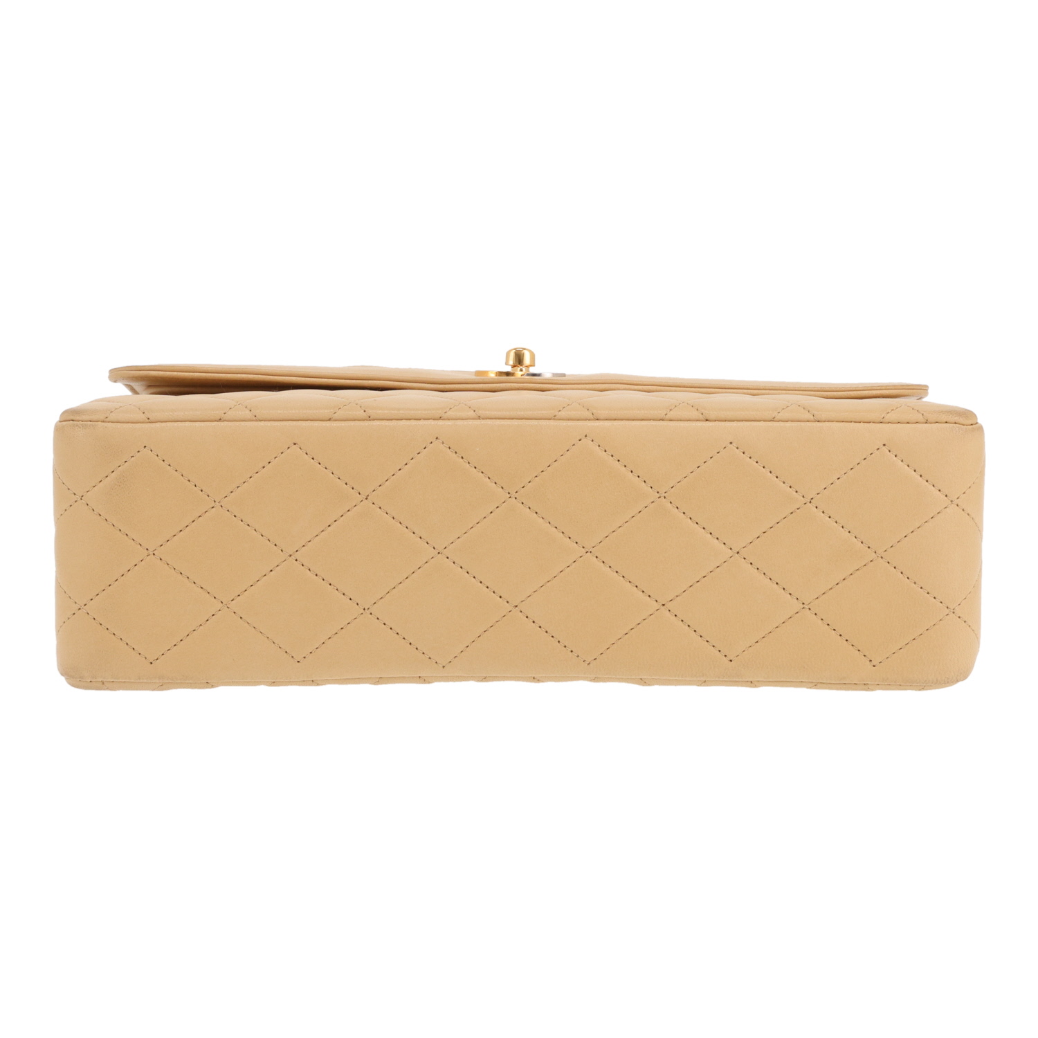 Sac à main Chanel  Timeless Classic en cuir matelassé beige - Detail D1