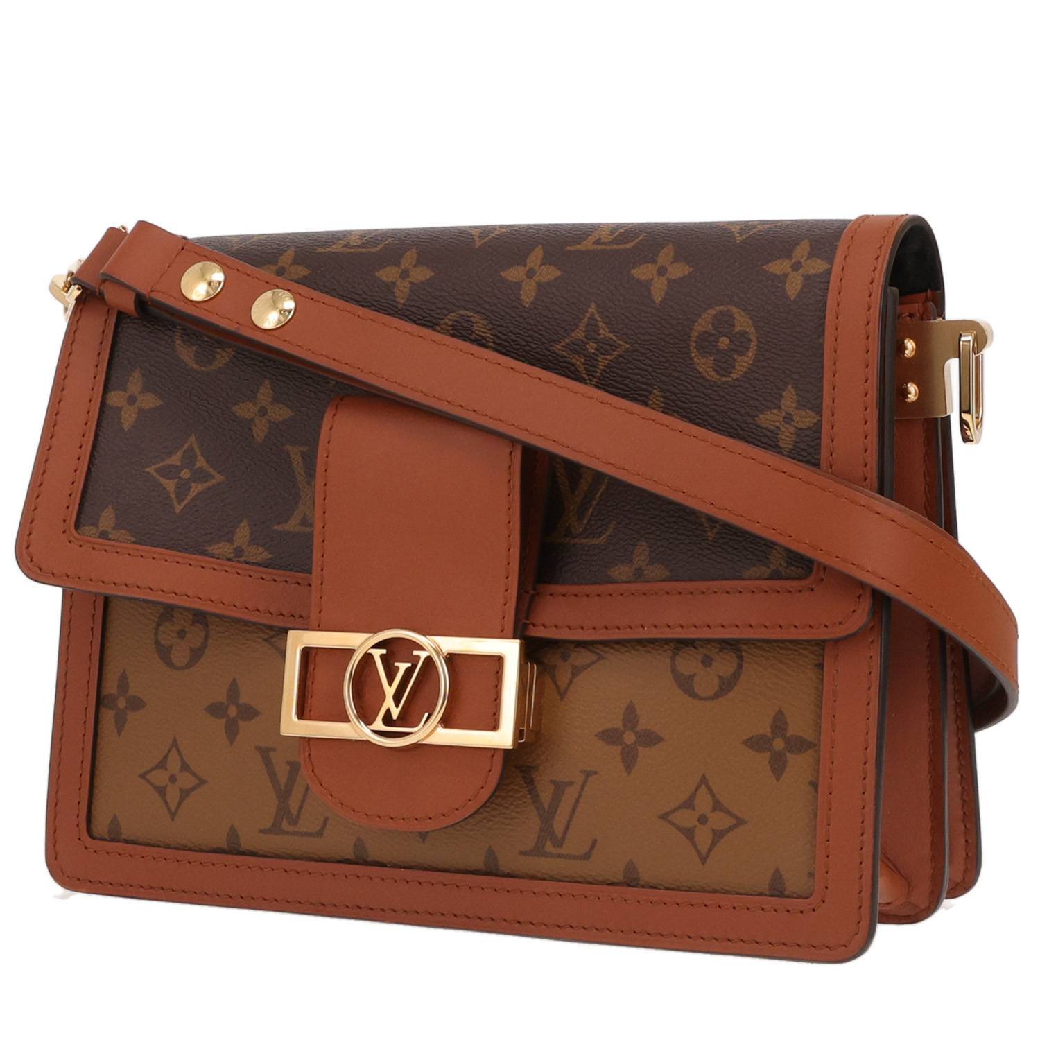 Sac Dauphine Louis Vuitton Monogram Marron Occasion Sac Dauphine Louis Vuitton Monogram Marron Occasion