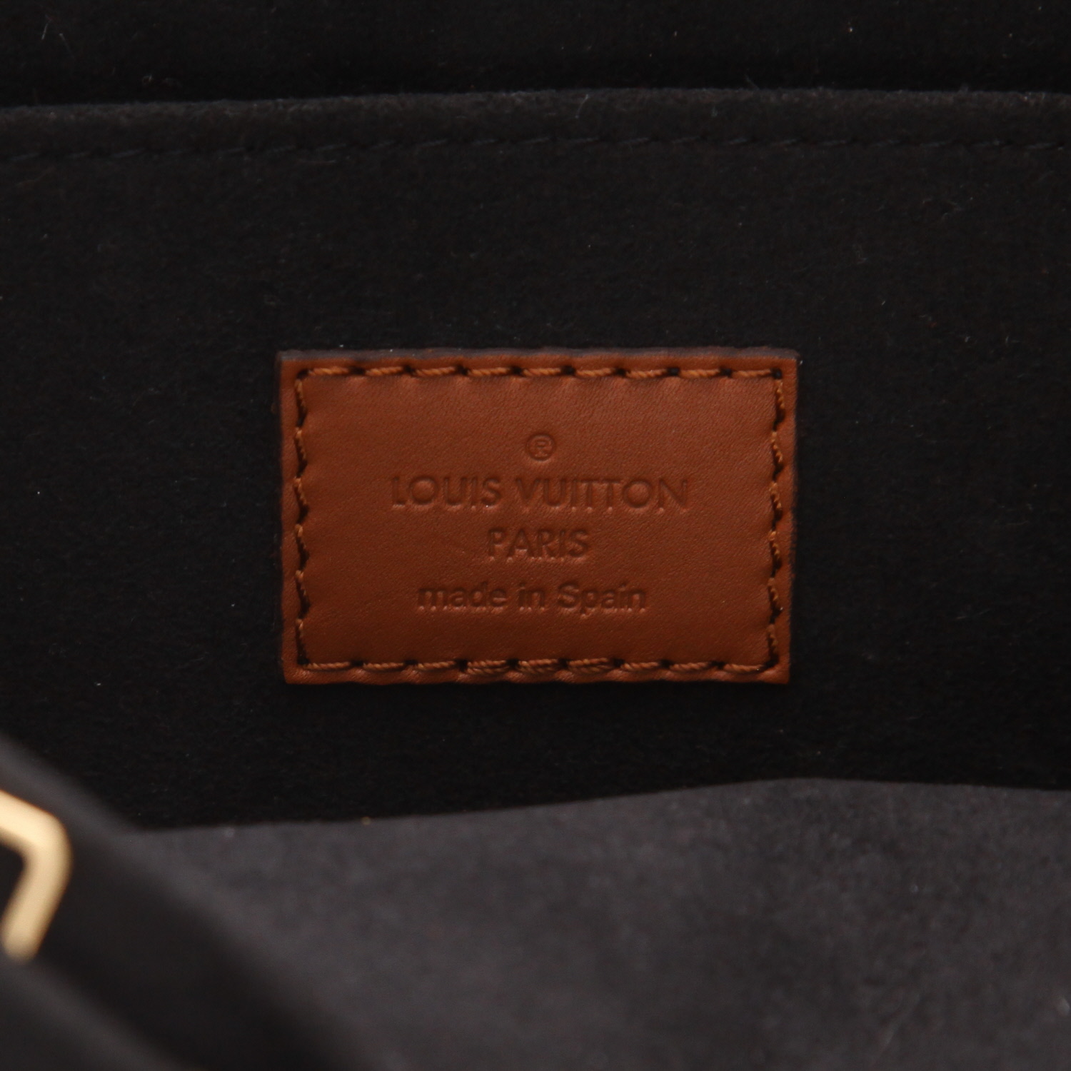 Louis Vuitton  Dauphine medium model  shoulder bag  in brown monogram canvas  and brown leather - Detail D2