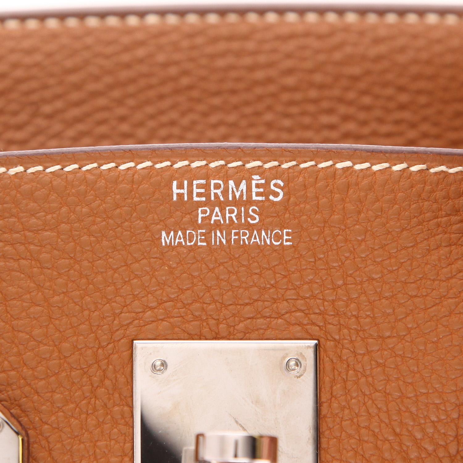 Borsa Hermès Birkin da 35 cm in pelle Togo Gold - Detail D2