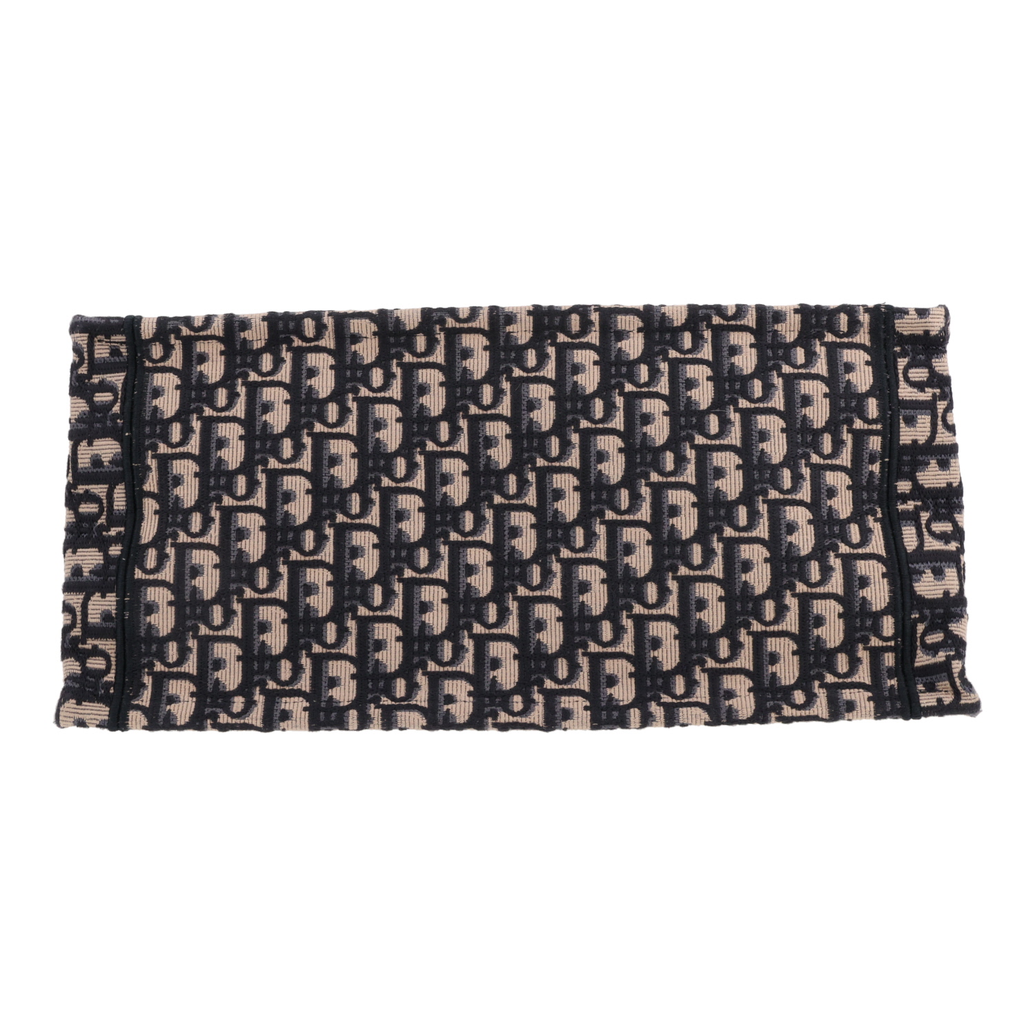 Sac cabas Dior  Book Tote en toile monogram Oblique bleue et beige - Detail D1