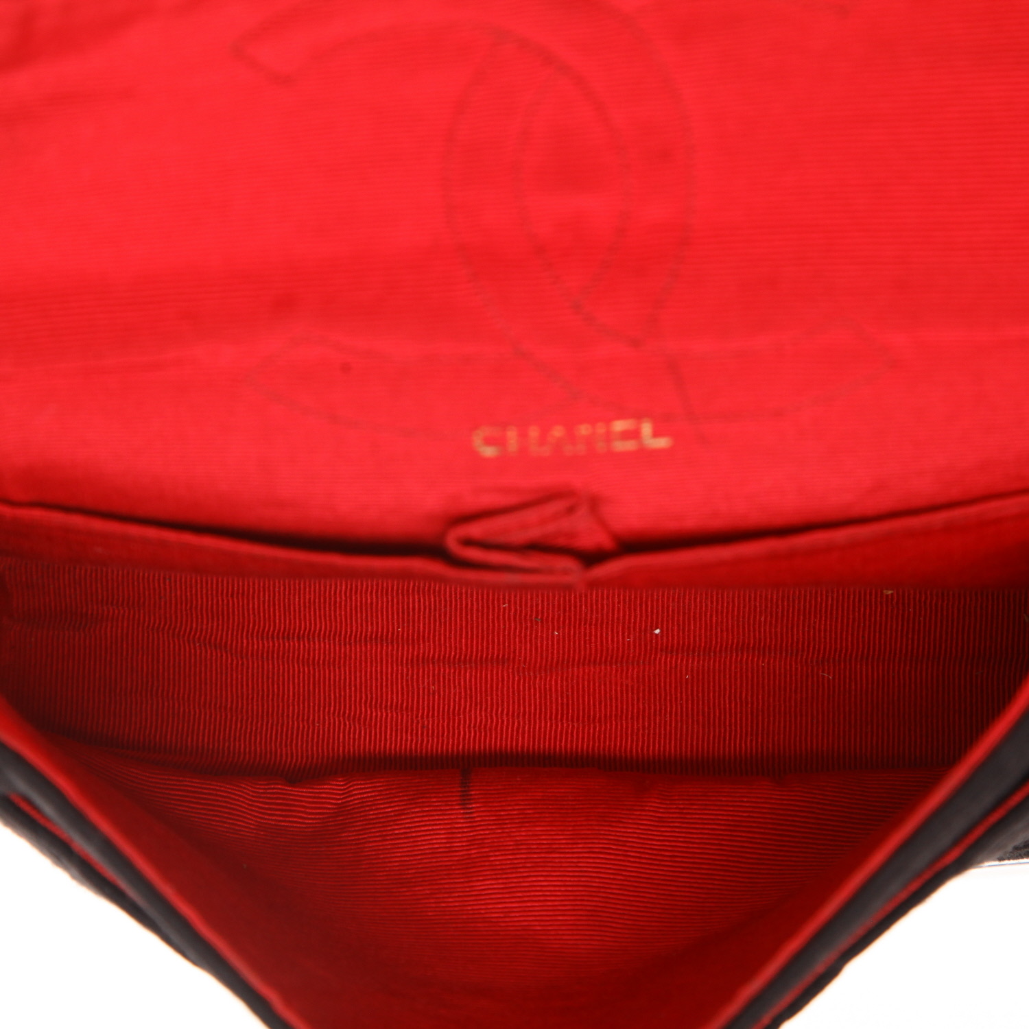 Borsa Chanel  Vintage in jersey nero - Detail D3