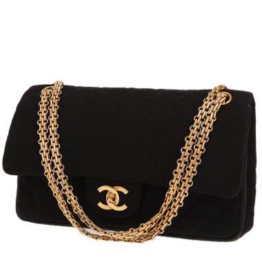 Sac à main Chanel  Vintage en jersey noir