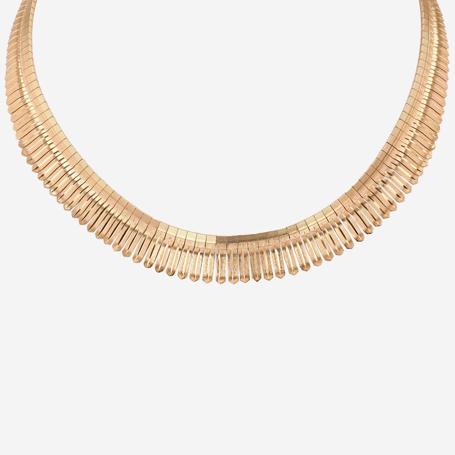 Collier années 1960 Vintage  en or rose