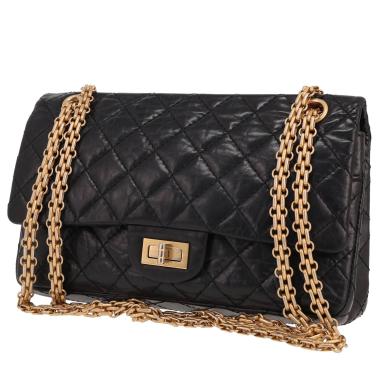 Sac bandoulière Chanel  2.55 en cuir matelassé noir