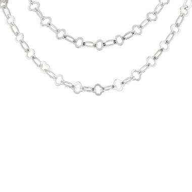 Collar Van Cleef & Arpels Byzantine Alhambra de oro blanco