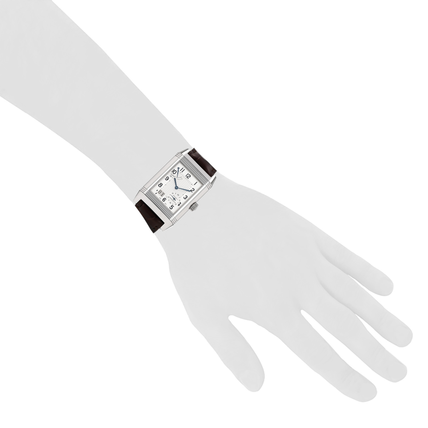 Montre Jaeger-LeCoultre Reverso Grande Date en acier Ref: Jaeger Lecoultre - 240815  Vers 2000 - Detail D1