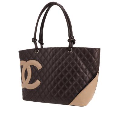 Bolso Cabás Chanel  Cambon en cuero acolchado marrón