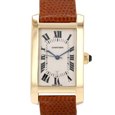 Orologio Cartier Tank Américaine modello medio  in oro giallo Ref: Cartier - 02194  Circa 2000