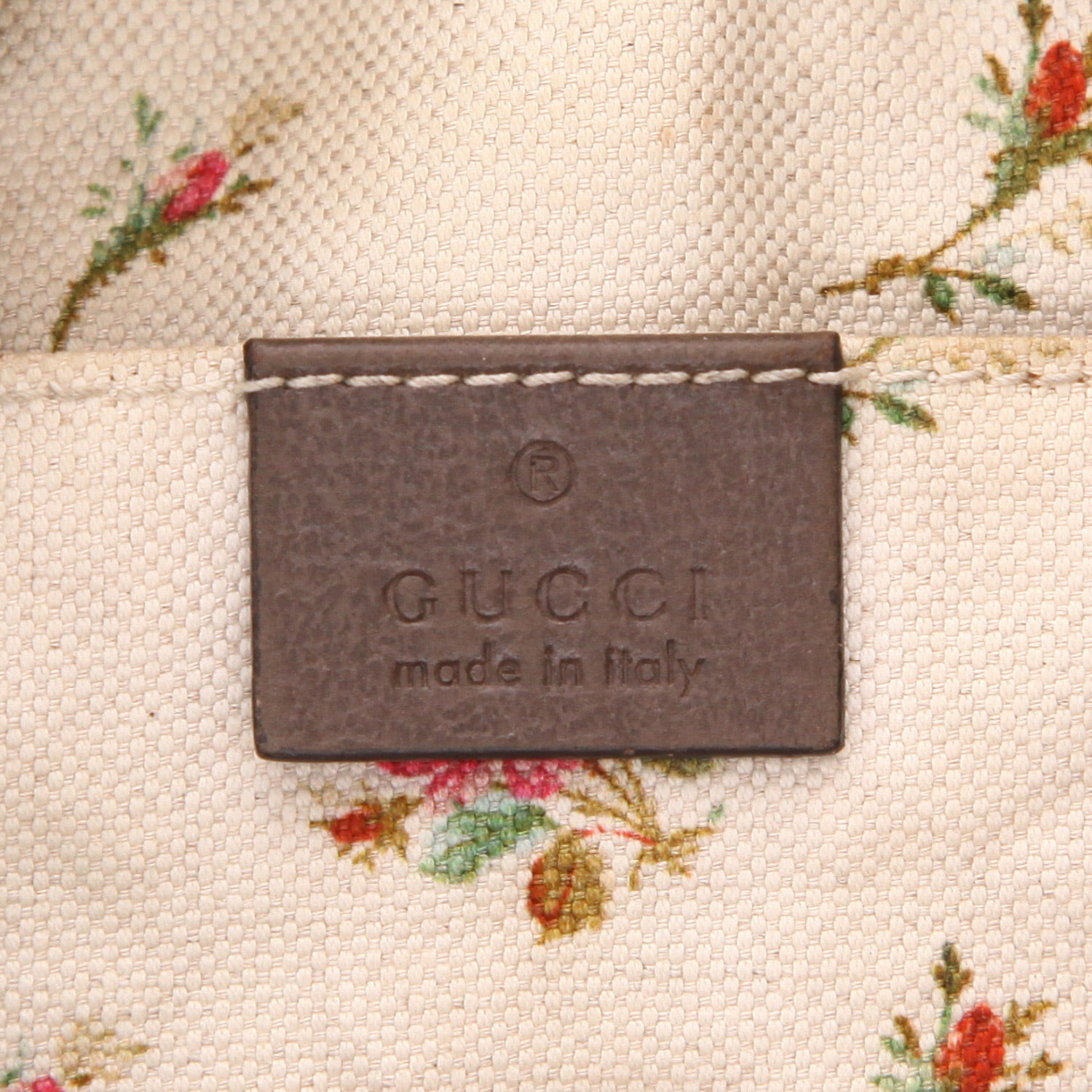 Borsa a tracolla Gucci  Néo Vintage in tela "sûpreme GG" beige e pelle marrone - Detail D2