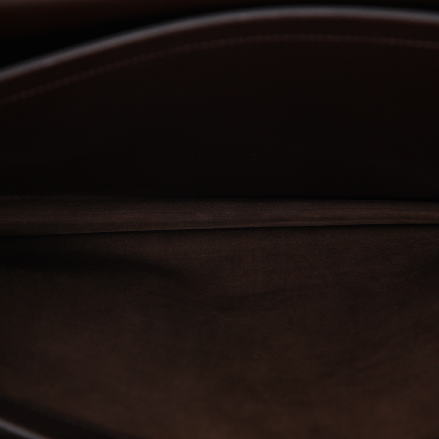 Maletín de Hermès. Maletín de mensajería de cuero marrón tipo «box» - Detail D3