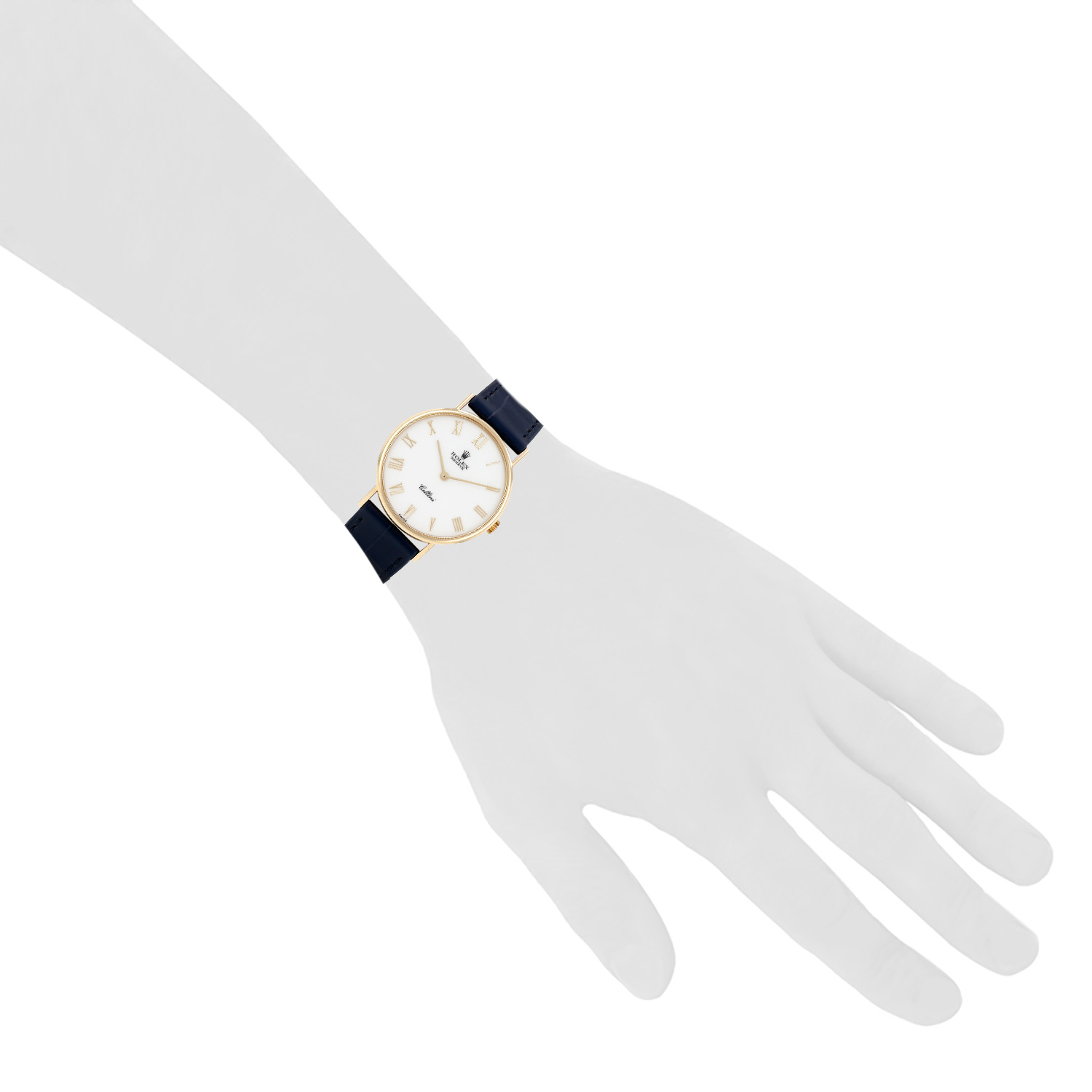 Montre Rolex Cellini en or jaune Ref: Rolex - 5112  Vers 1987 - Detail D1