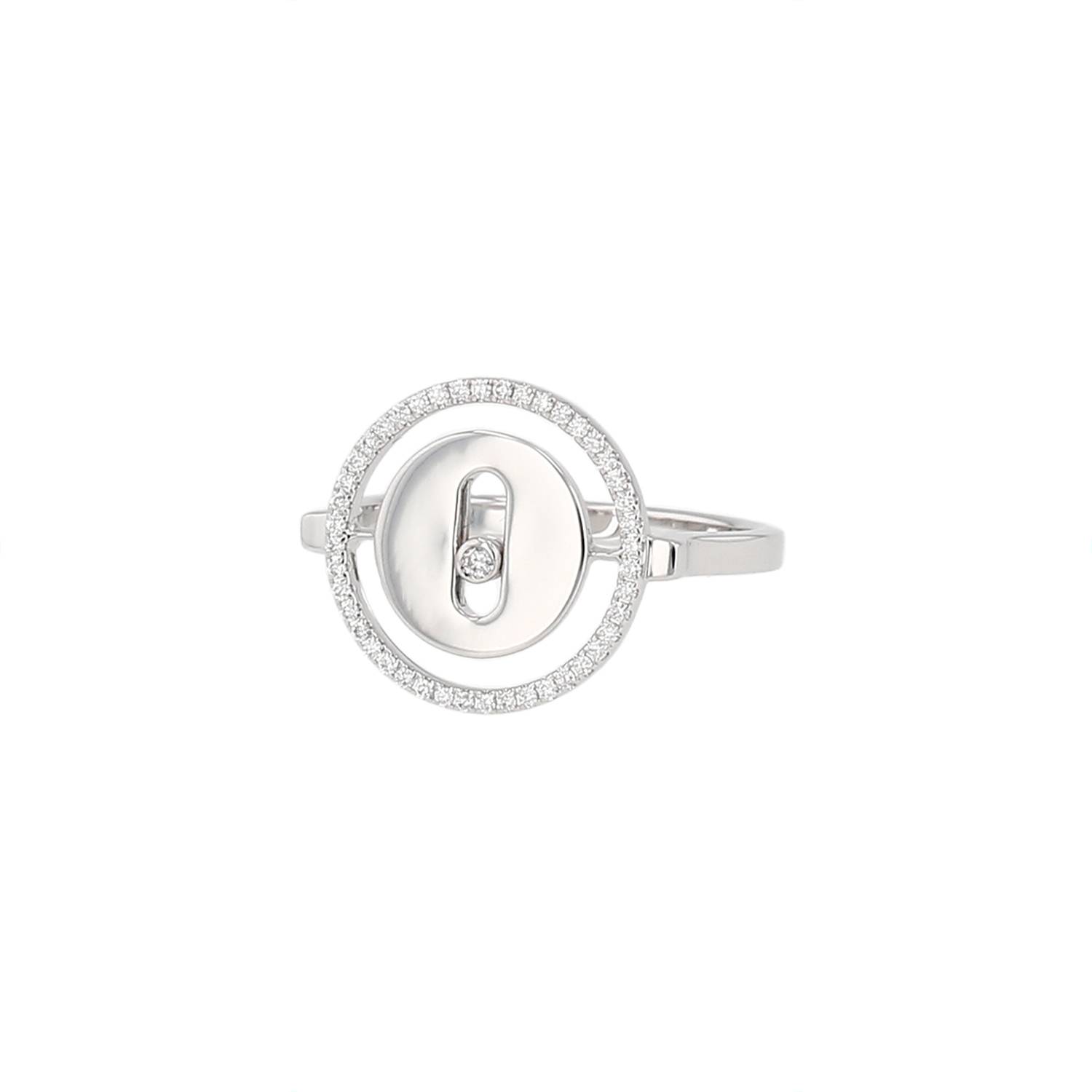 Bague Messika Lucky Move Or Blanc Diamants Occasion