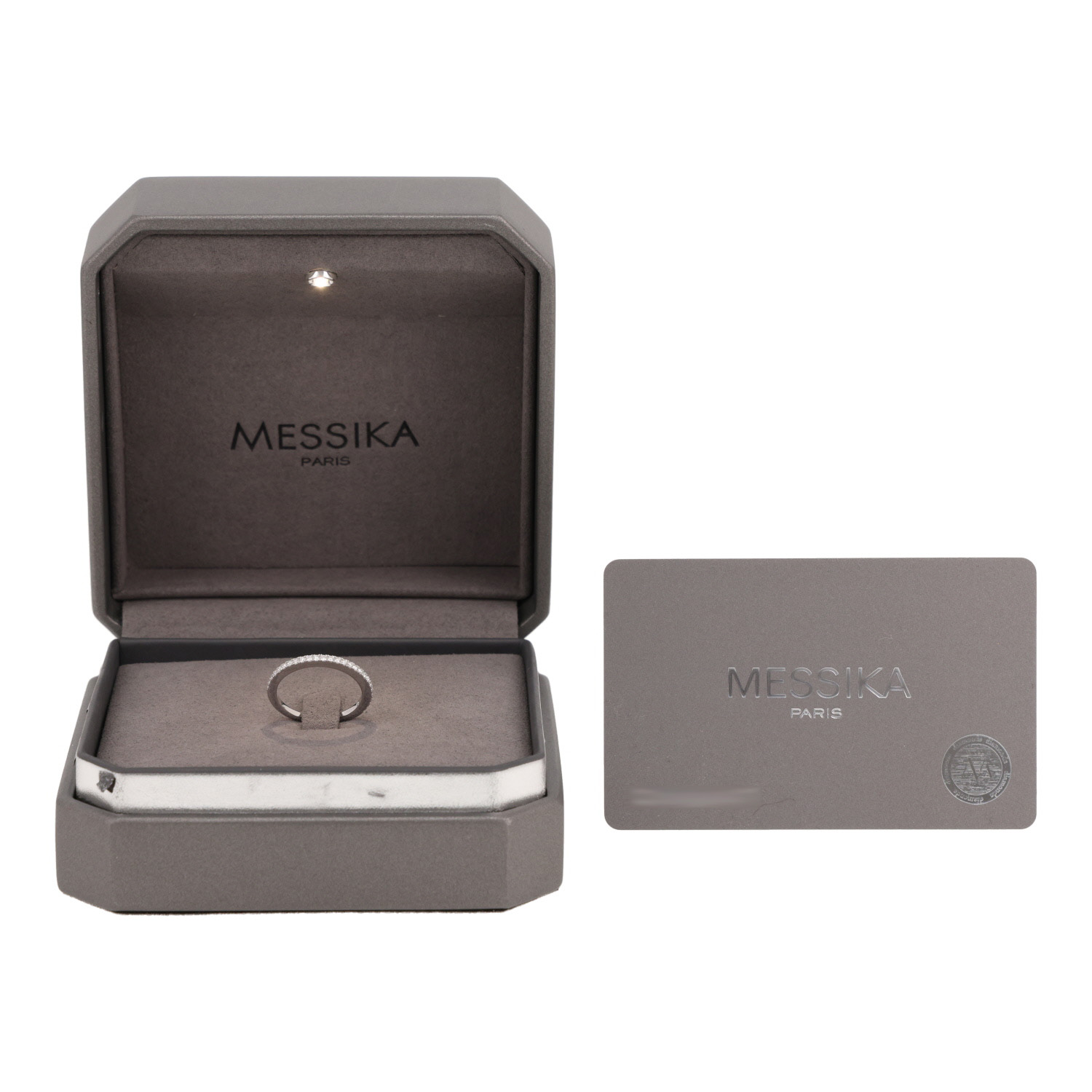 Messika  wedding ring in white gold and diamonds - Detail D2