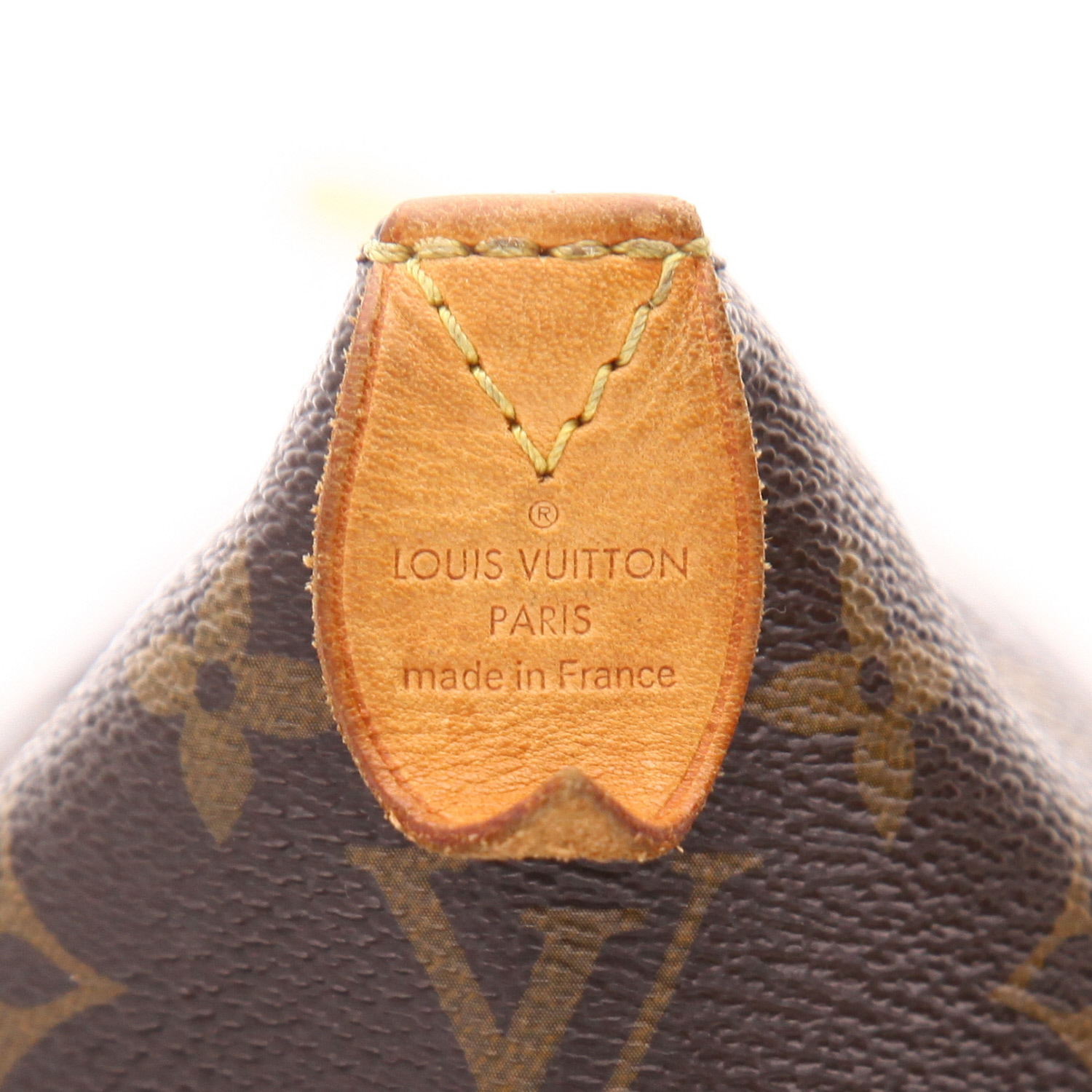 Sac à main Louis Vuitton  Totally en toile monogram marron et cuir naturel - Detail D2