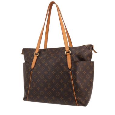 Sac à main Louis Vuitton  Totally en toile monogram marron et cuir naturel