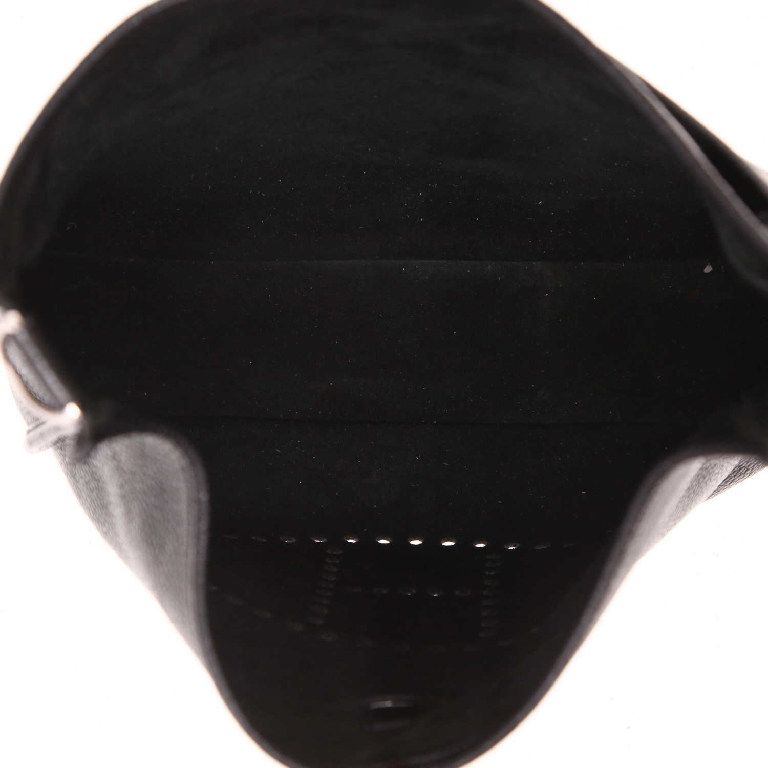 Sac bandoulière Hermès  Evelyne 29 cm en cuir togo noir - Detail D3